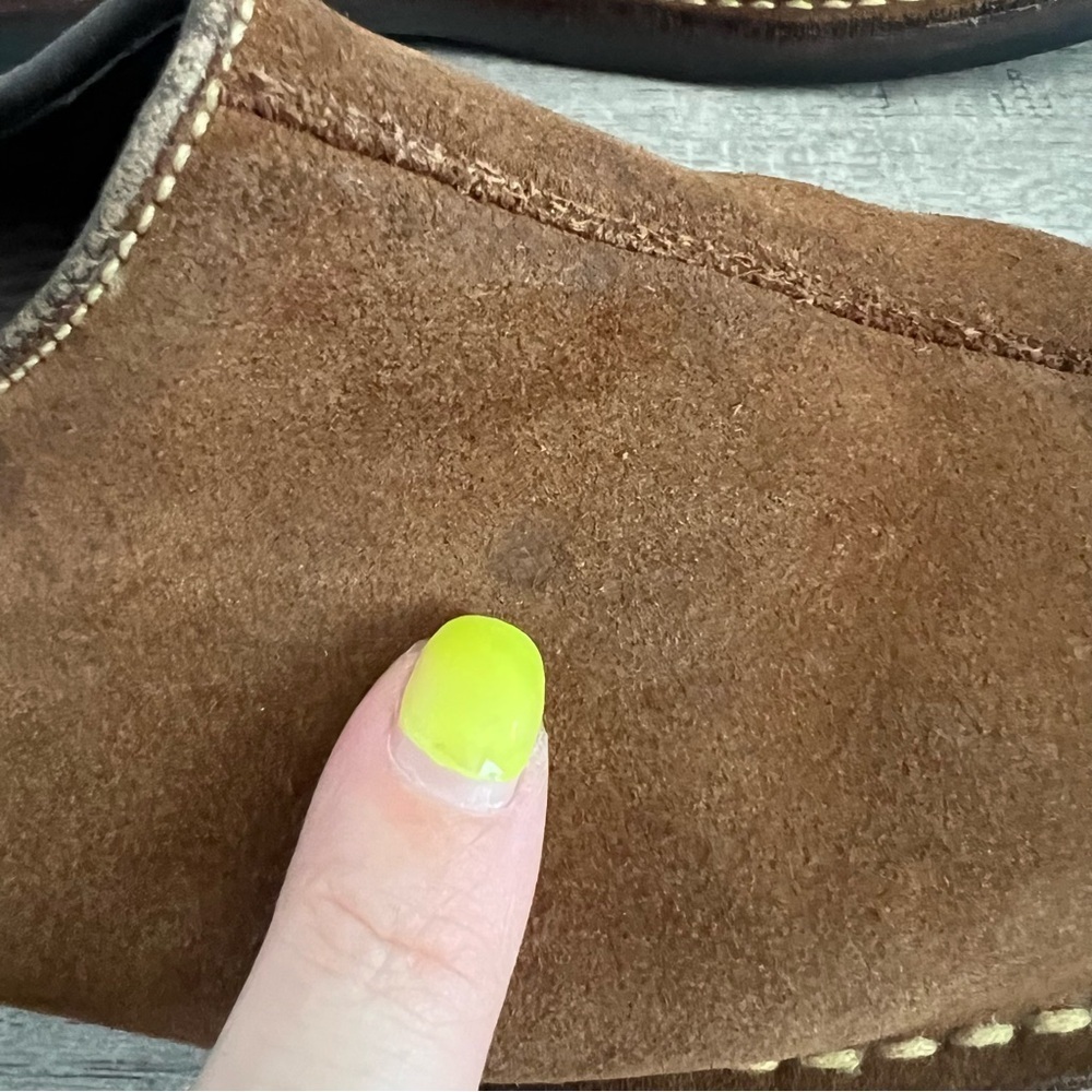 Cole Haan Brown Suede Mules with Open Back 6.5 - Picture 4 of 7